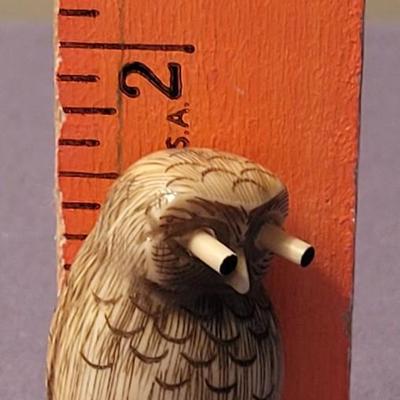 Small Resin Pop Out Eyes Owl Pendant