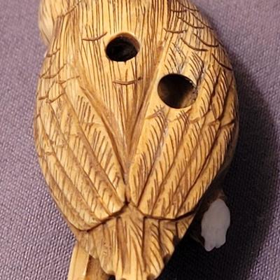 Small Resin Pop Out Eyes Owl Pendant