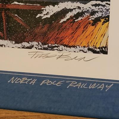 Pencil Signed and Numbered "Santa's Express" by Fred Bonn (DR-DW)