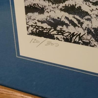 Pencil Signed and Numbered "Santa's Express" by Fred Bonn (DR-DW)