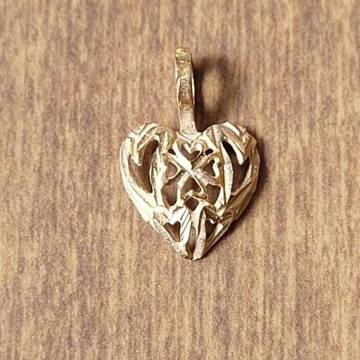 14k Gold Heart Pendant