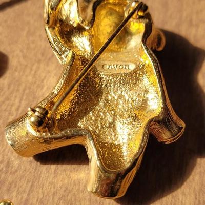 Unicorn, Bear, and Clown Brooches