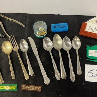 Assorted Silverware And More