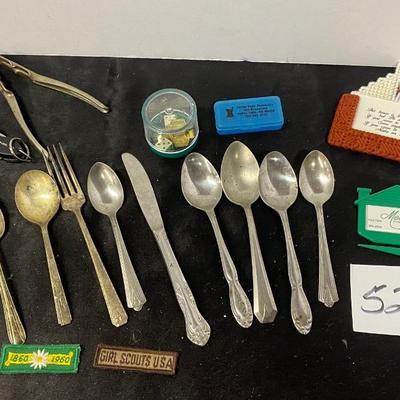 Assorted Silverware And More