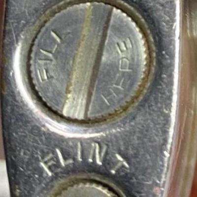Red Man Buckle and Vintage Flint Lighter