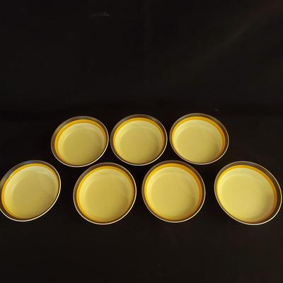 Arrow Stone Pueblo Sands Showa Japanese Stoneware Bowls and Sugar Dish (K-BBL)