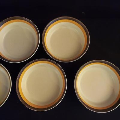Arrow Stone Pueblo Sands Showa Japanese Stoneware Bowls and Sugar Dish (K-BBL)