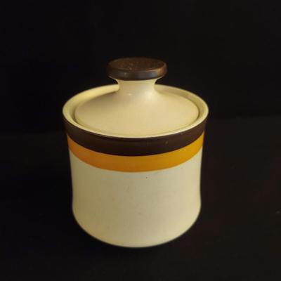 Arrow Stone Pueblo Sands Showa Japanese Stoneware Bowls and Sugar Dish (K-BBL)
