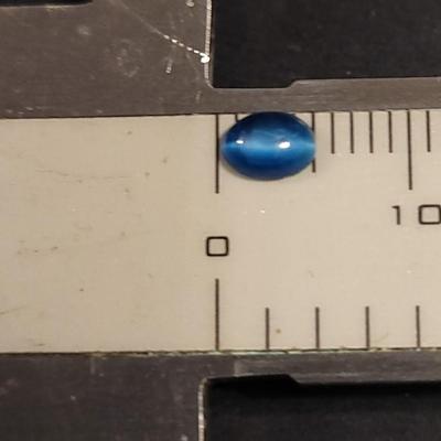 Jewelry Maker's Blue Cat's Eye 5mm Gemstone