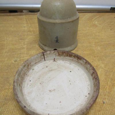 Antique Stoneware Poultry Waterer