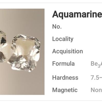 Jewelry Maker's (2) Aquamarine Gemstones