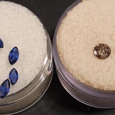Jewelry Maker's Smokey Quartz and Sapphire Gemstones