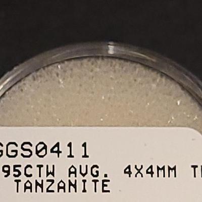 Jewelry Maker's (4) Tanzanite 4Ã—4mm Gemstones