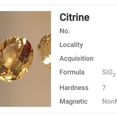 Jewelry Maker's (2) Citrine 10mm Gemstones