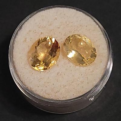Jewelry Maker's (2) Citrine 10mm Gemstones