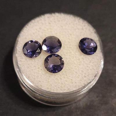 Jewelry Maker's (4) Iolite 6mm Gemstones
