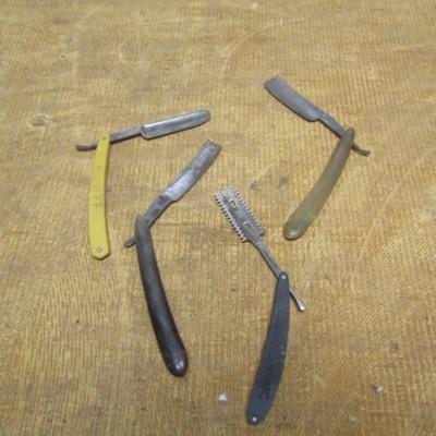 Collection of Antique Straight Razors