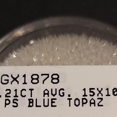 Jewelry Maker's 6.21ct Blue Topaz 15Ã—10mm Genstone