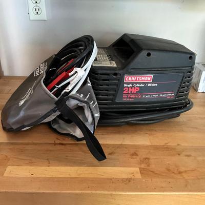 G1882 Craftsman 2HP Air Compressor with Jumper Cables