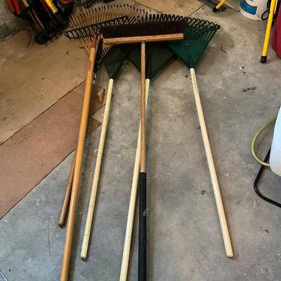 G1884 Lot of Garden Rakes