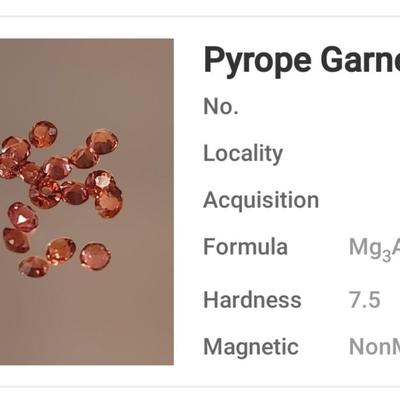 Jewelry Maker's (19) Pyrope Garnet 4mm Gemstones