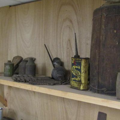 Contents of Shelves Antique and Vintage Hand Tools and Other Items- Left Hand Side Only