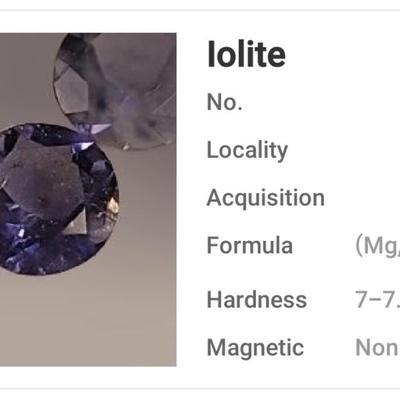 Jewelry Maker's (3) Iolite 6mm Gemstones