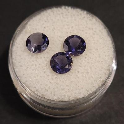 Jewelry Maker's (3) Iolite 6mm Gemstones