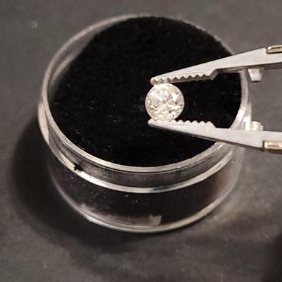 Jewelry Maker's .6ct White Zircon 4.5-5mm