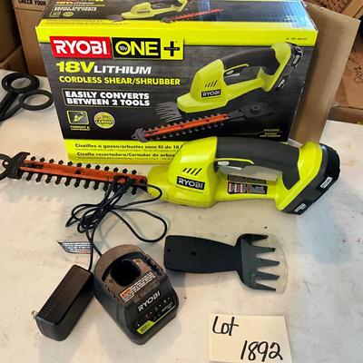 G1892 RYBI 18V Lithium Cordless Shear/Shrubber