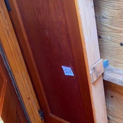 Vintage Wooden Door with Frame