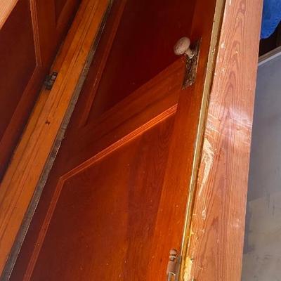 Vintage Wooden Door with Frame