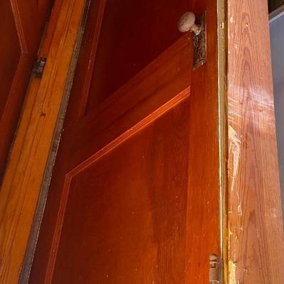 Vintage Wooden Door with Frame