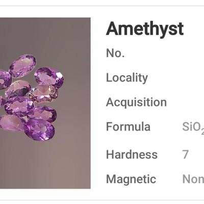 Jewelry Maker's (10) Amethyst 6mm Gemstones