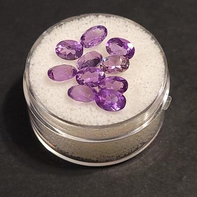 Jewelry Maker's (10) Amethyst 6mm Gemstones
