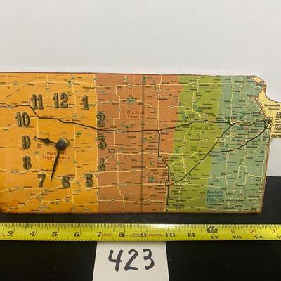 Vintage Kansas Wall Clock