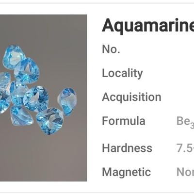 Jewelry Maker's (10) Aquamarine Gemstones