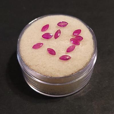 Jewelry Maker's Rubies 3mm and Pink Sapphire .4mm Gemstones