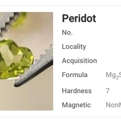 Jewelry Maker's (2) Peridot 6mm Heart Gemstones