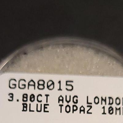 Jewelry Maker's 3.8ct Blue Topaz 10mm Heart Gemstone