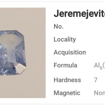 Jewelry Maker's Jeremejevite 7mm Gemstone