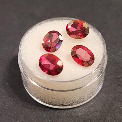 Jewelry Maker's (4) Pyrope Garnet 8mm Gemstones