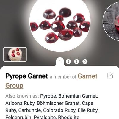 Jewelry Maker's (4) Pyrope Garnet 8mm Gemstones