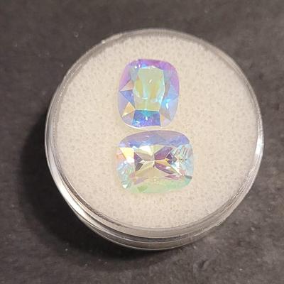 Jewelry Maker's (2) Aurora Borealis Gemstone