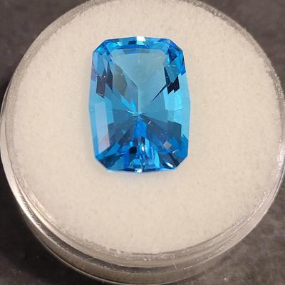 Jewelry Maker's 6.8ct Super Blue Topaz 14mm Gemstone