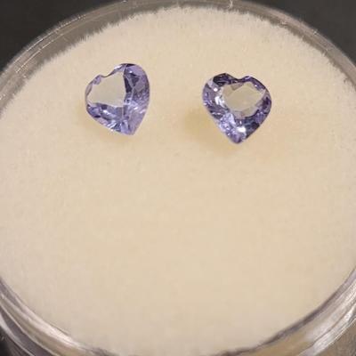 Jewelry Maker's .7ct Tanzanite 5mm Heart Gemstones