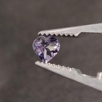 Jewelry Maker's .7ct Tanzanite 5mm Heart Gemstones