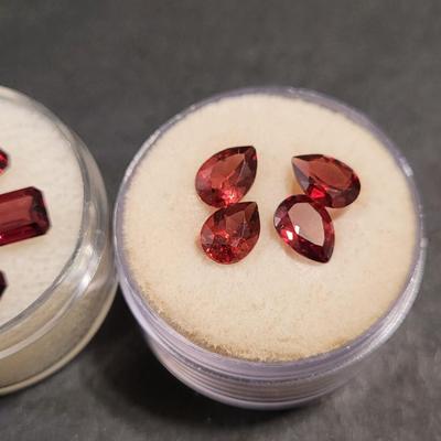Jewelry Maker's Pyrope Garnet and Elbaite Gemstones