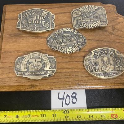 Kansas State Fair Buckle Collection