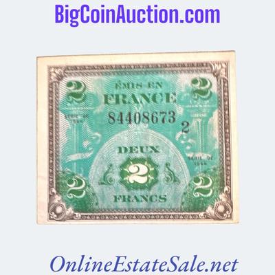 1944 FRANCE 2 FRANCS